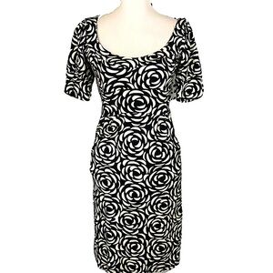 𝅺IVY Jane Black & White Print Dress Size XS